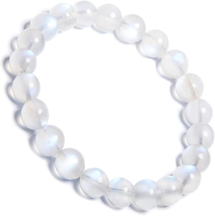 ILLUMINIA 5A Grade Natural Crystal Gemstone Bracelet | Healing Energy Charged Quartz Stone Bead | Handcrafted Stretch Bracelet for Women Men Teens