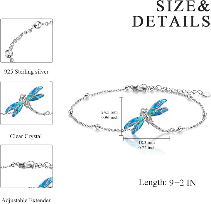 Evil Eye/Moon Star/Cross/Dragonfly/Sea Turtle Ankle Bracelets for Women 925 Sterling Silver Adjustable Anklets Jewelry Gifts for Women
