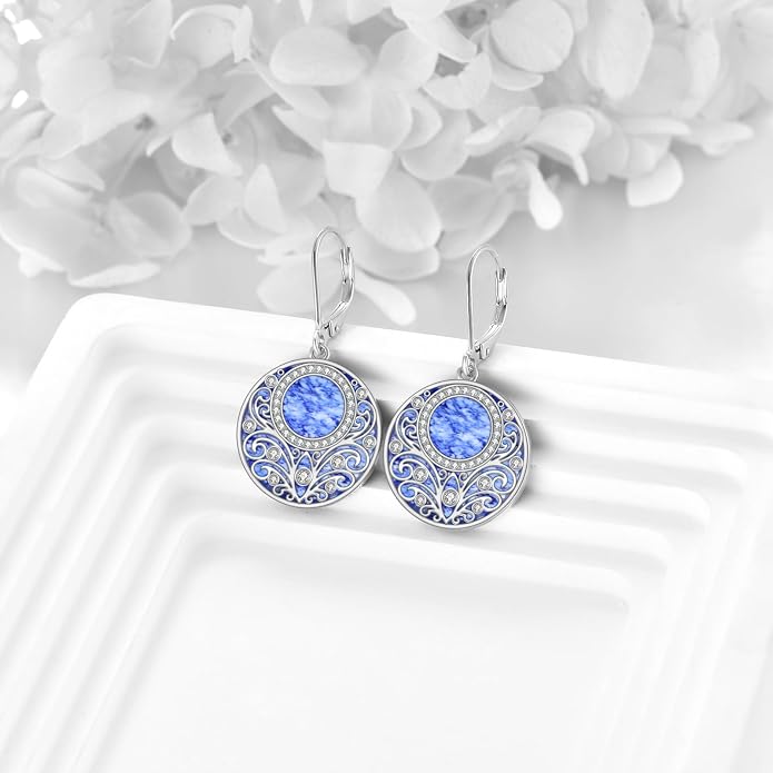 Teardrop Earrings Sterling Silver Filigree Irish Celtic Teardrop Drop Earrings Jewelry Gifts For Women