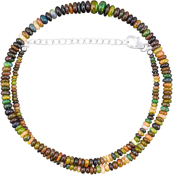 Natural Gemstone Pendant Necklace for Women Handmade Birthstone Healing Crystal Jewelry Chain 20" Stone Birthday Christmas Wedding Gifts for Her