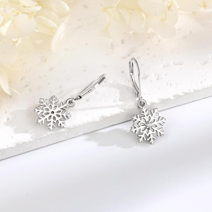 Vito 925 Sterling Silver Teardrop Earrings for Women, Moonstone Turquoise Drop Dangle Earrings Cat Snake Turtle Tree of Life Leverback Earrings Boho Jewelry Gift for Mom Wife