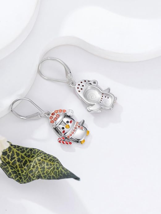 Animal/Leaf/Gothic Dangle Earrings 925 Sterling Silver Animal/Leaf/Gothic Dangle Drop Earrings Easter/Halloween/Christmas Jewelry Gifts for Women Her