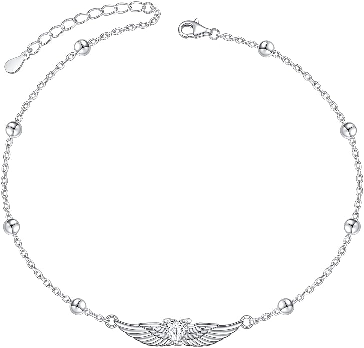 S925 Sterling Silver Anklets Adjustable Beach Foot Ankle Bracelet Jewelry Gifts For Women Girls