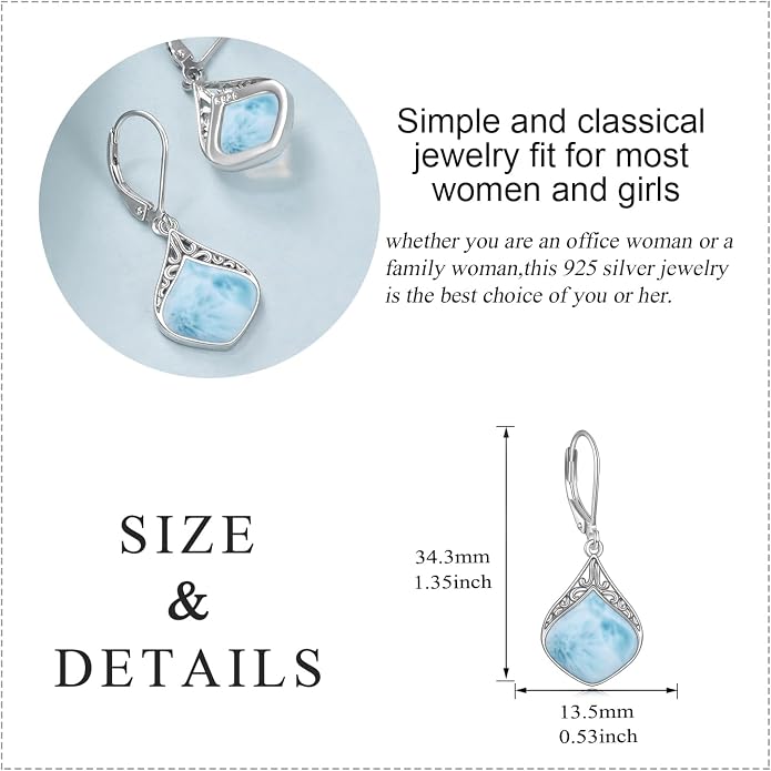 Teardrop Earrings Sterling Silver Filigree Irish Celtic Teardrop Drop Earrings Jewelry Gifts For Women