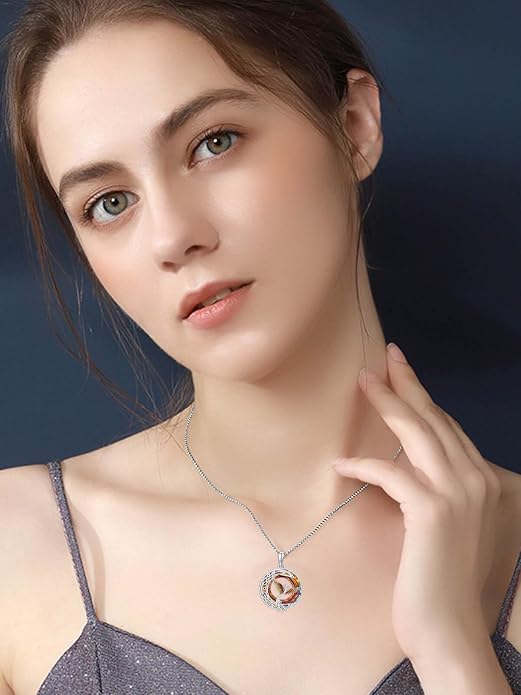 TOUPOP Phoenix Necklace 925 Sterling Silver Crystal Pendant Phoenix Rising Jewelry Women Birthday Mothers Day Gifts for Women