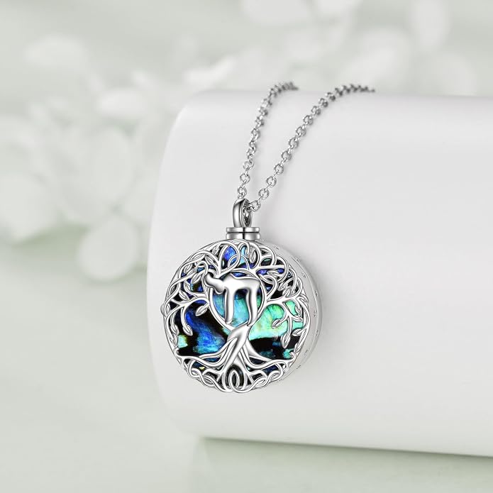 YFN Tree of Life Necklace Sterling Silver Celtic Knot Tree Pendant Jewelry Gifts for Women Men