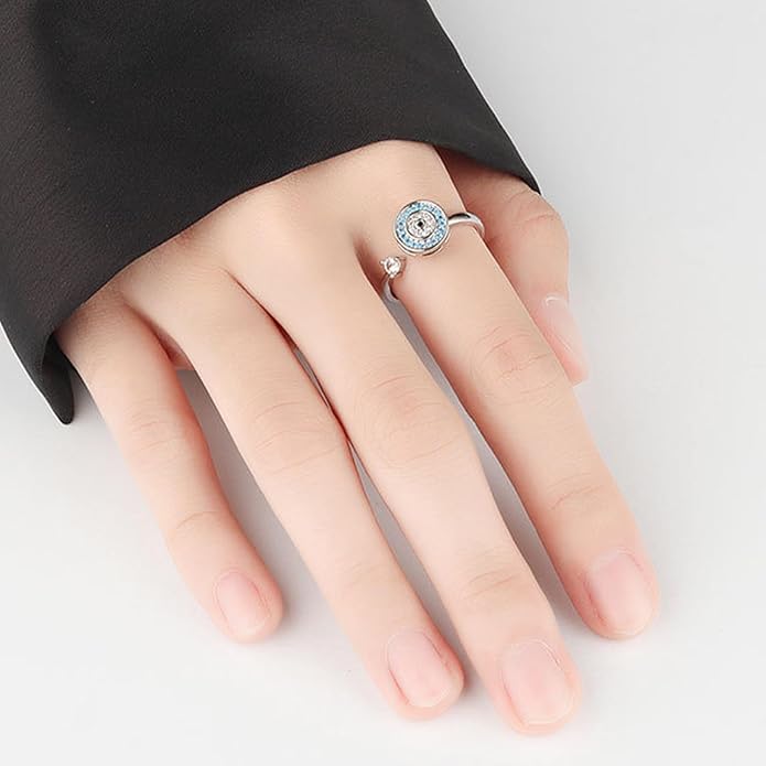 925 Sterling Silver Ring Minimalist Adjustable Rings Band Handmade Rings for Women Girls