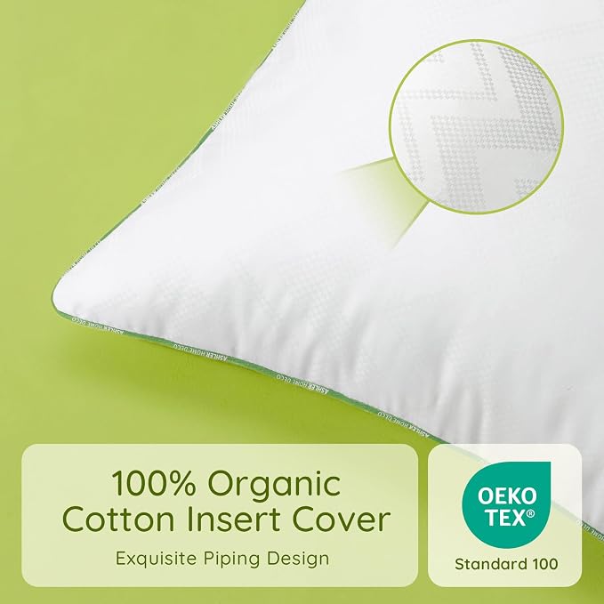Ashler Home Deco 20x20 Pillows Insert (Set of 4) - Throw Pillow Inserts with 100% Cotton Cover - 20 Inch Square Interior Sofa Stuffer Pillow Inserts -Decorative White Couch Pillow