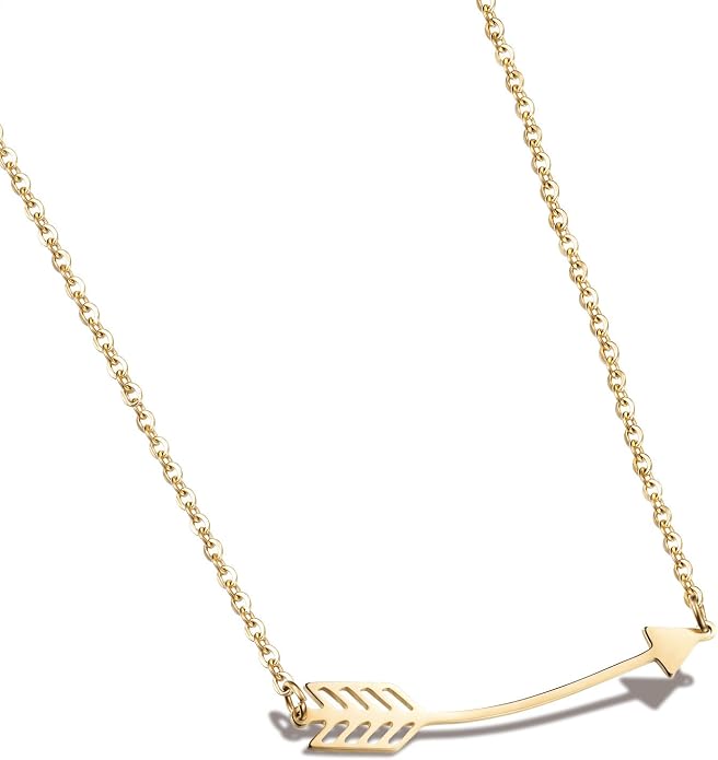 Lazycat Name Bar 18K Plated Bar Necklace,Engravable Name or Blessings Necklace