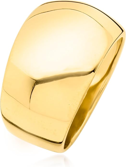 Ross-Simons Italian 18kt Gold Over Sterling Dome Ring