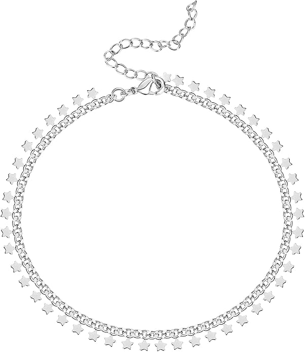 PAVOI 14K Gold Plated Anklet for Women - Trendy Link Chain Ankle Bracelet Summer Jewelry - Boho Dainty Anklets with Cubic Zirconia, Beaded, Evil Eye, Star, Station, Pearls Adjustable Gold Jewelry