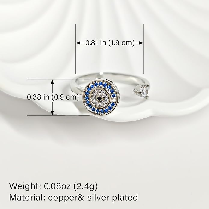 925 Sterling Silver Ring Minimalist Adjustable Rings Band Handmade Rings for Women Girls