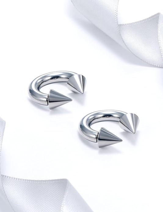 20G 18G 16G 14G 12G 8G 6G 4G 2G ASTM F136 Titanium Internal Thread Horseshoe Septum Ring Jewelry Circular Barbell Helix Snug Tragus Rook Daith Cartilage Earring Lip Ring Piercing Jewelry
