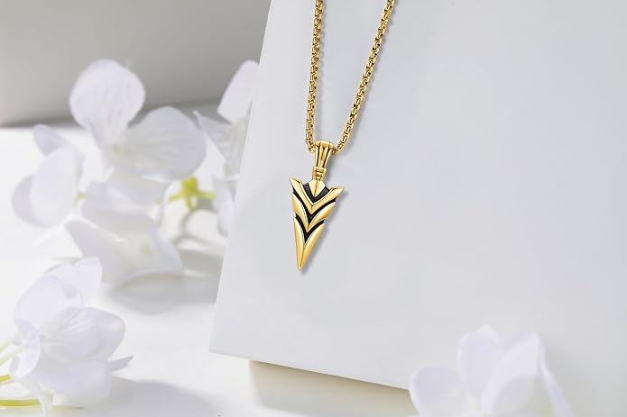 Thors Hammer Necklace/Viking Tree of Life/Valknut/Vegvisir/Triskelion/Sword/Spear Point Arrowhead/Urn Necklace for Ashes/Compass Necklace 925 Sterling Silver Amulet Jewelry for Men Women