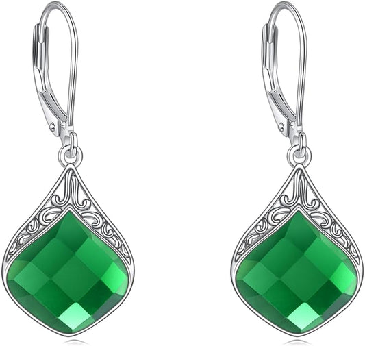 Teardrop Earrings Sterling Silver Filigree Irish Celtic Teardrop Drop Earrings Jewelry Gifts For Women