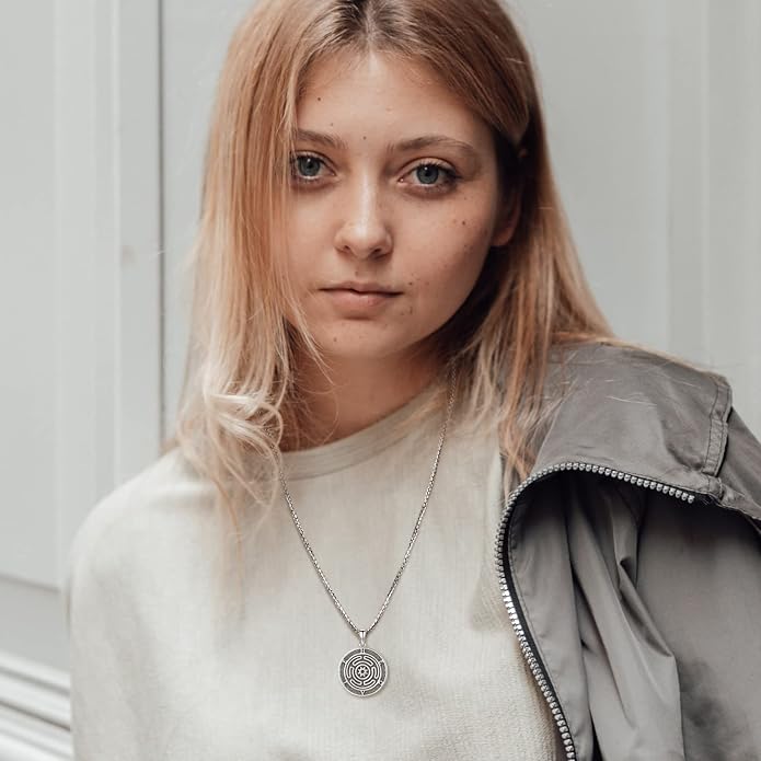 Witchy Jewelry for Women Men Nudo De Bruja Plata 925 Original Witches Knot Necklace Tetragrammaton Hecate Necklace Lilith Necklace Pentagram Necklace Cat Necklace Triple Moon Goddess Pendant Necklace