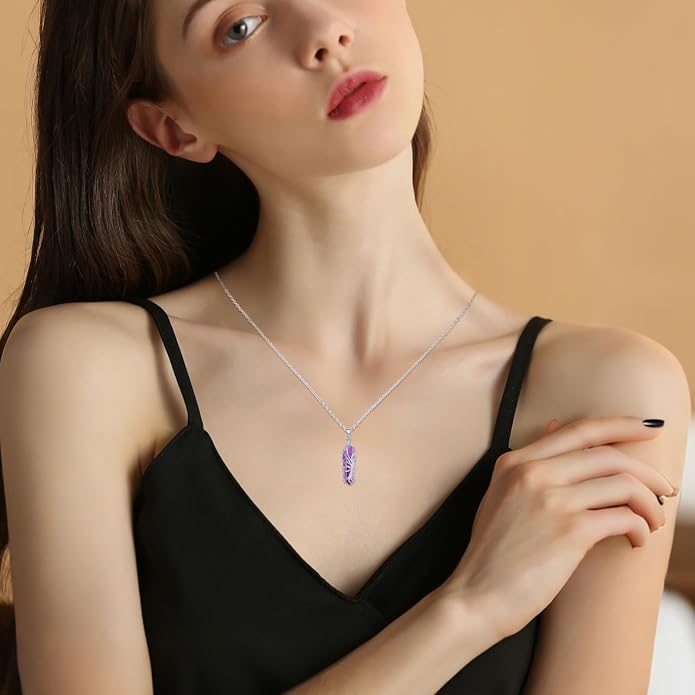 Crystal Necklace 925 Sterling Silver Rose/Sunflower Necklace for Women Jewelry Gifts for Women