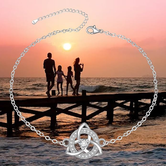 Infinity Cat Paw Print Celtic Knot Sea Turtle Elephant Flamingo Butterfly Dolphin Evil Eye Anklets Bracelets for Women Sterling Silver Adjustable Ankle Bracelet Summer Beach Lovers Gift
