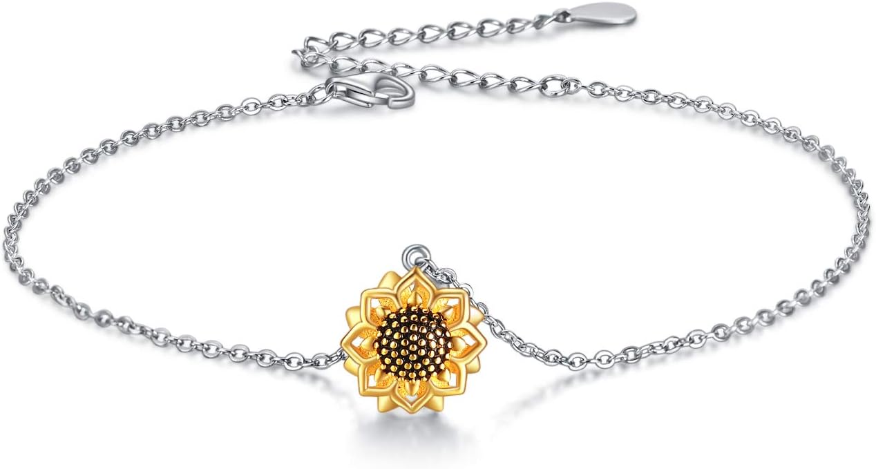 POPLYKE 925 Sterling Silver Infinity/Cross/Mermaid/Starfish/Pearl Anklet for Women Summer Jewelry