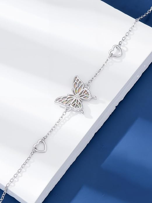Dorunmo 925 Sterling Silver Anklet Bracelet Mother’s Day Birthday Jewelry Gifts for Women Wife Girlfriend Mom Her