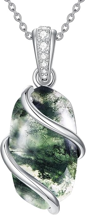 HPQQ Necklace for Women 925 Sterling Silver Dainty Gemstone Pendant Fine Jewelry Birthday Mothers Day Gifts for Mom Wife Her