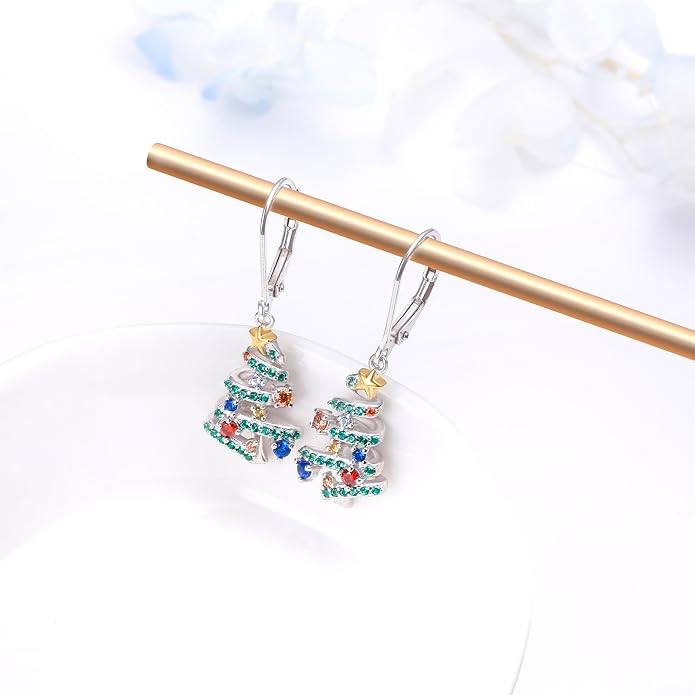 925 Sterling Silver Filigree Dangle Drop Earrings Daisy/Lotus/Rose Flower/Moonstone Leverback Teardrop Earrings for Women Infinity Celtic Knot Daisy Lotus Jewelry for Mothers Day