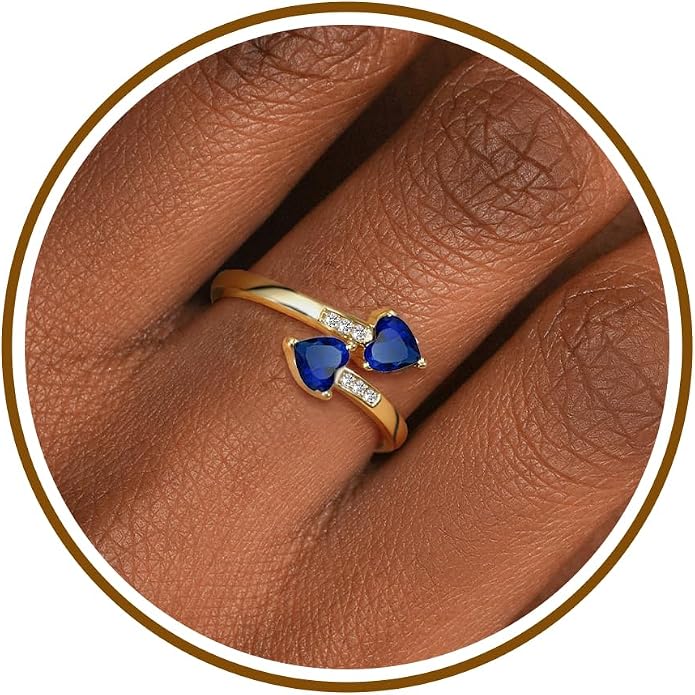 Btysun Mothers Day Gifts, Birthday Gifts for Women Non Tarnish Gold Rings Adjustable 1-12 Birthstone Rings Birthday Gift for Wife Mom Stocking Stuffers Promise Ring Anniversary Wedding Jewelry