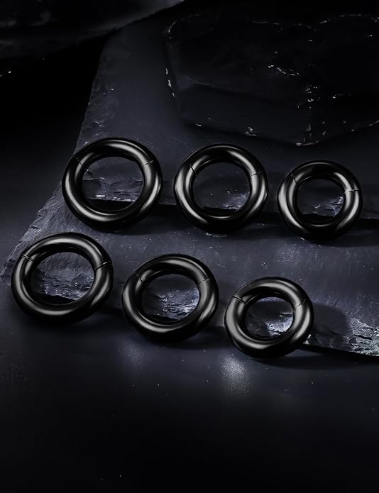 20G 18G 16G 14G 12G 10G 8G 6G 4G 2G Nose Rings Hoops 316l Surgical Steel Clicker Septum Lip Ring Tragus Helix Daith Rook Conch Snug Cartilage Lobe Earrings Hoop Piercing Jewelry For Women Men