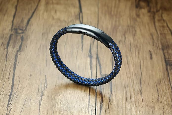 VNOX Men's Inspirational Mantra Engarved Handmade Braided Leather Adjustable Cuff Bangle Bracelet Encouragement Motivational Gift for Men