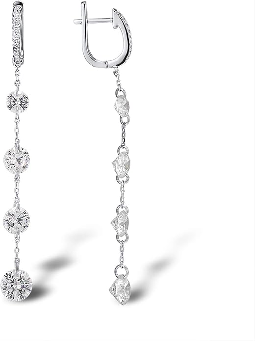 Santuzza Sterling Silver Simulated Diamond Hypoallergenic Earrings for Women