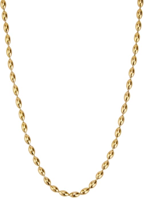 Hey Harper Gold Necklace For Women Trendy Necklace - 14K Golden PVD Coating Waterproof & Sweatproof Non Tarnish Jewelry Chain Necklaces