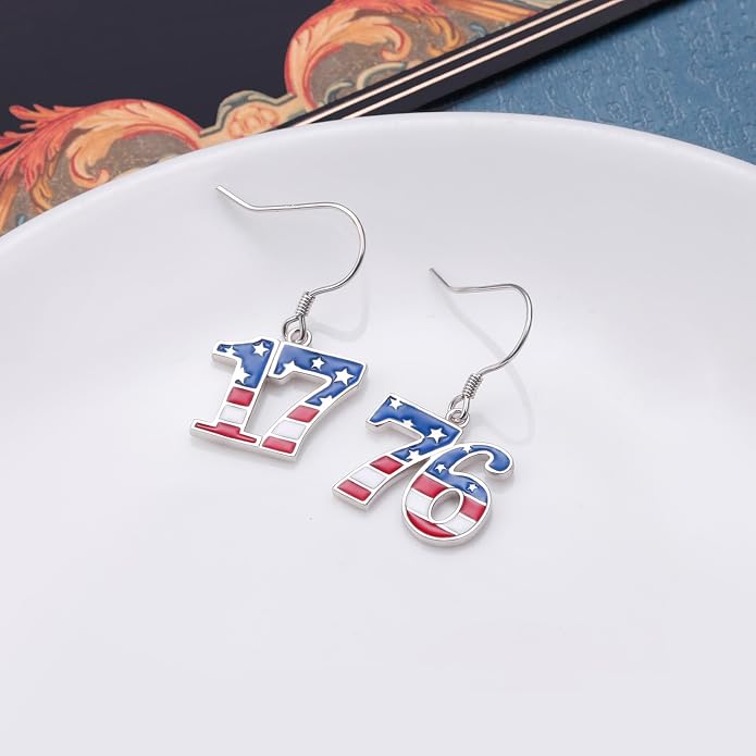 S925 Sterling Silver Trendy Dangle Drop Stud Loops Hoop Earrings for Women Jewelry Cuban Link