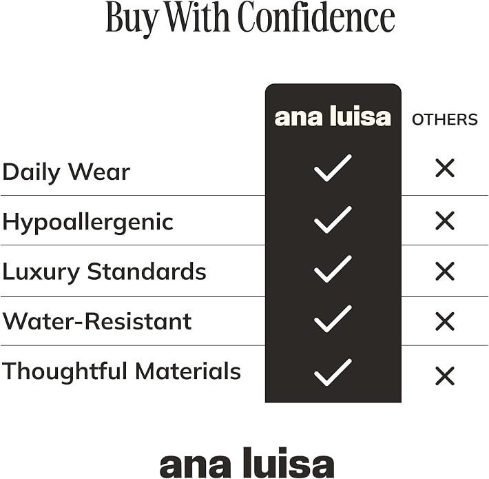 Ana Luisa Gold Rings for Women - 14K Gold Plated Rings for Women Non Tarnish - Trendy Stacking Ring for Daily Wear - Twisted, Heart, Eternity Ring Styles - Hypoallergenic & Water-Resistant Jewelry