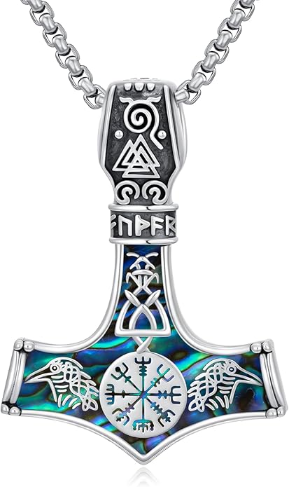 Viking Necklace for Men 925 Sterling Silver Viking Norse Pagan Jewelry Gifts for Women