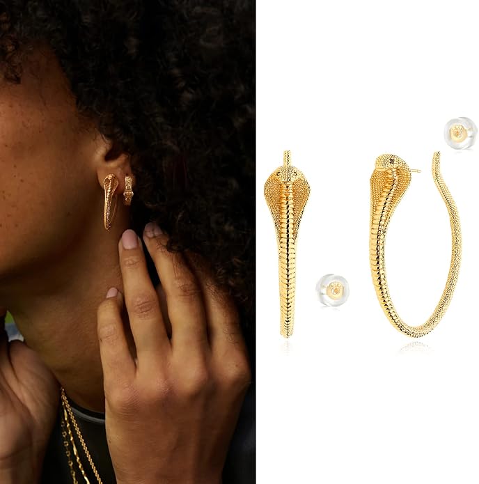 MYEARS Women Hoop Earrings Gold 14K Gold Filled Small Simple Handmade Hypoallergenic Everyday Illusion Jewelry