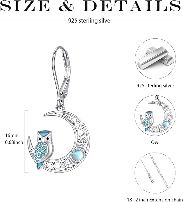 Butterfly/Cardinal/Rabbit/Frog/Turtle/Dragonfly/Flamingo/Mermaid/Hummingbird/Robin/Raven/Owl/Whale/Cat Earrings S925 Sterling Silver Animal Jewelry Gifts for Birthday Christmas