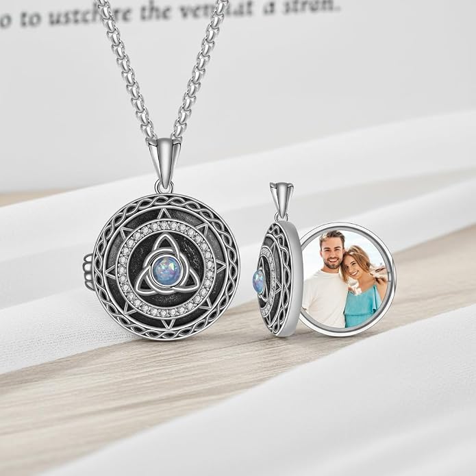 925 Sterling Silver Necklace for Men Women, Birthday Keepsake Jewelry Gifts for Mom Dad Friend