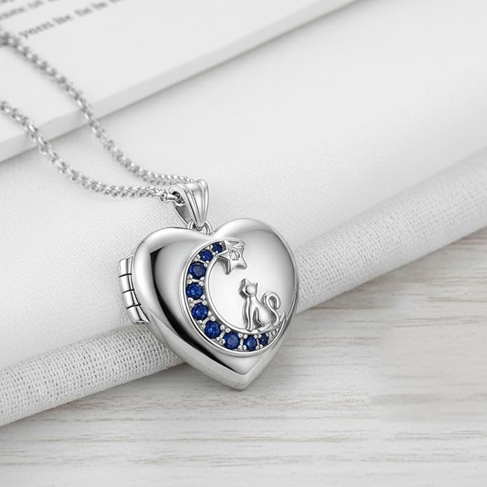 925 Sterling Silver Necklace for Men Women, Birthday Keepsake Jewelry Gifts for Mom Dad Friend