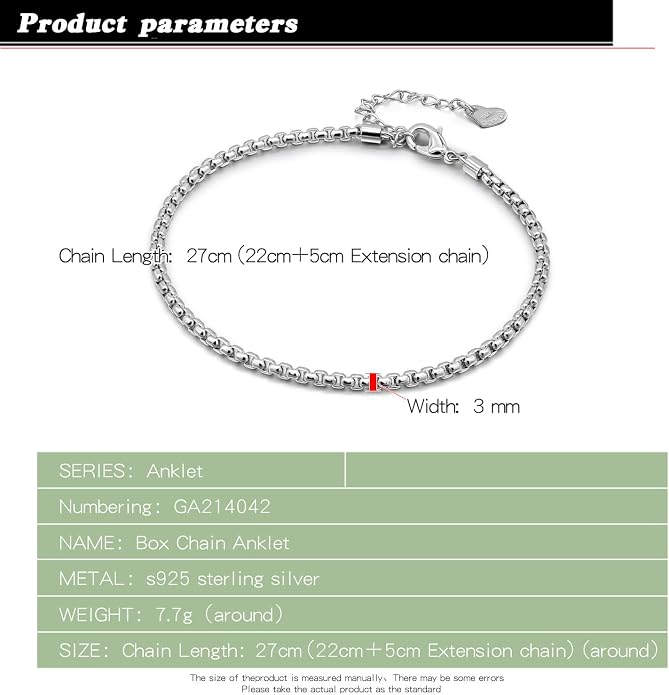 Dankadi Women 925 Sterling Silver Anklets Bracelet Men Simple Chopin/Box Chain/Twist Rope Chain Summer Beach Foot 24k Gold Plated Jewelry Gift