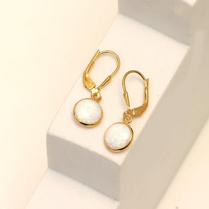 LeCalla 925 Sterling Silver Leverback Drop Earrings Lightweight Bohemia Teardrop Drop Dangle Earring for Women