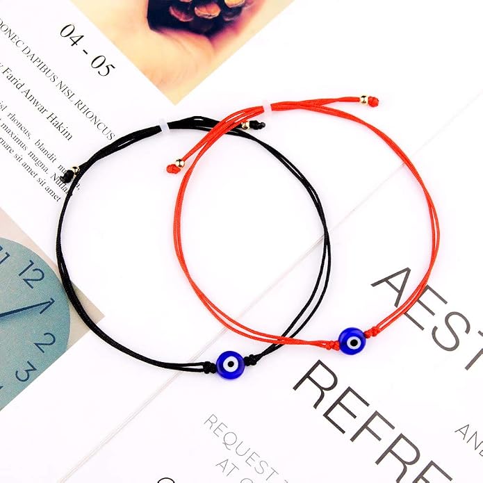 BOCHOI Evil Eye Bracelet for Women Good Luck String Bracelet Kabbalah Protection Friendship Wish Bracelet Jewelry for Girls Girlfriend Wife Mother Daughter