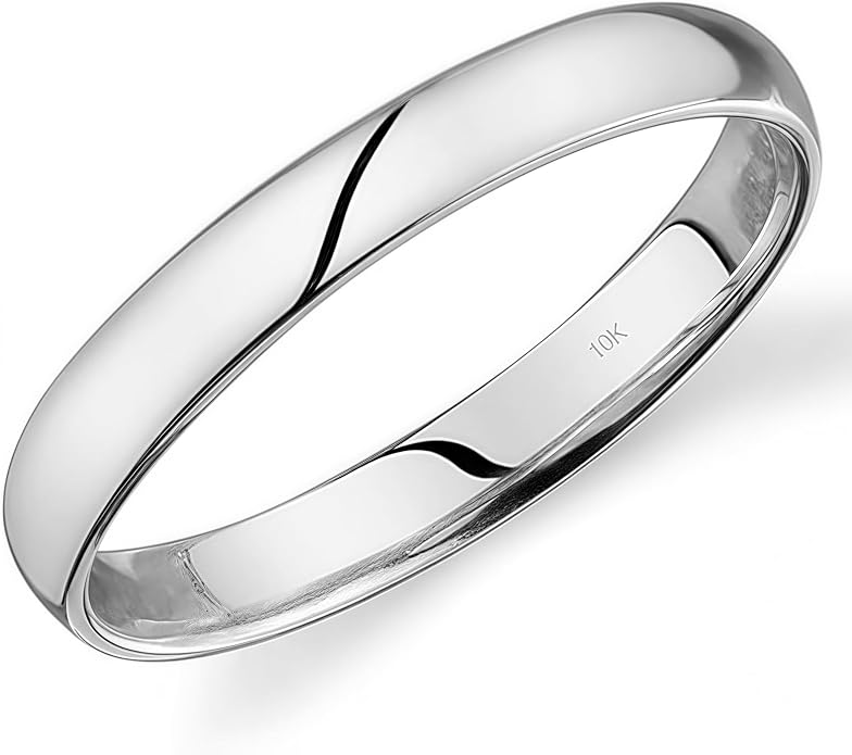 10k Light Comfort Fit Wedding Band