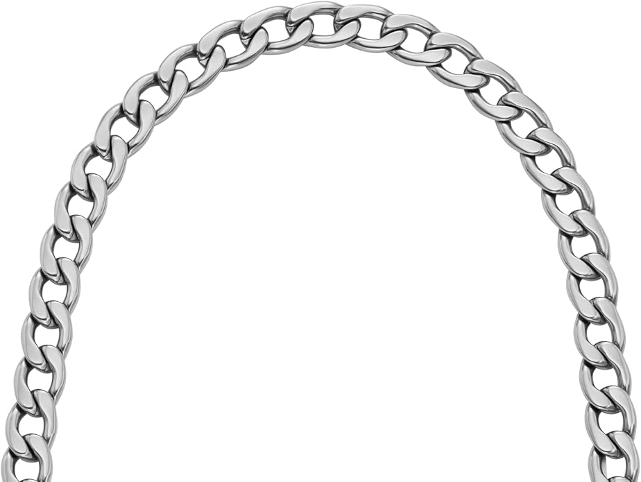 Fossil Men's Stainless Steel or Leather Necklace for Men