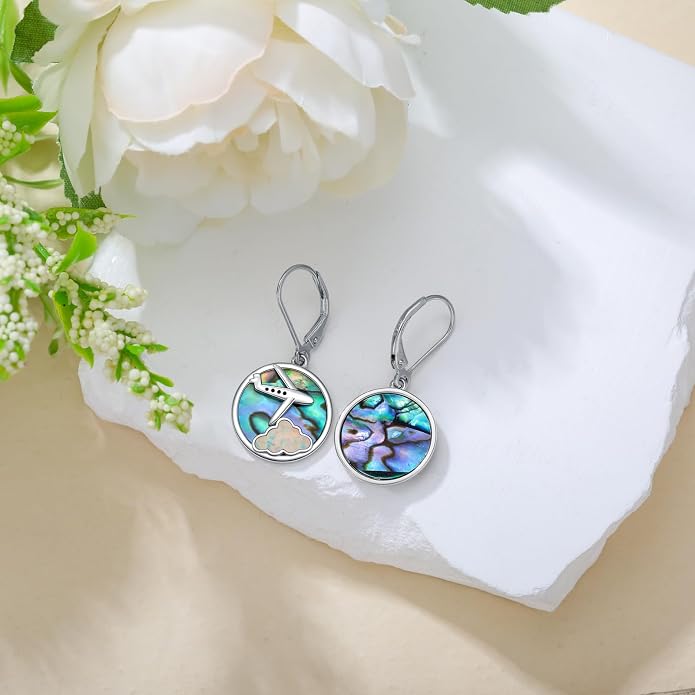 Birthstone Tree of Life Earrings for Women 925 Sterling Silver Life Tree Dangle Earrings Jewelry Gifts