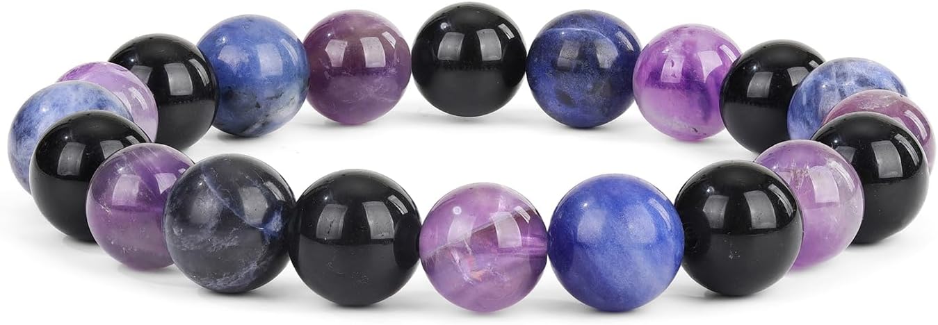 Crystal Vibe - Healing Crystal Bracelet for Women & Men | Natural Gemstone Bead Bracelet | Adjustable Handmade Energy Stone Bracelet | Bracelet for Meditation, Yoga & Daily Wear | Multiple Types