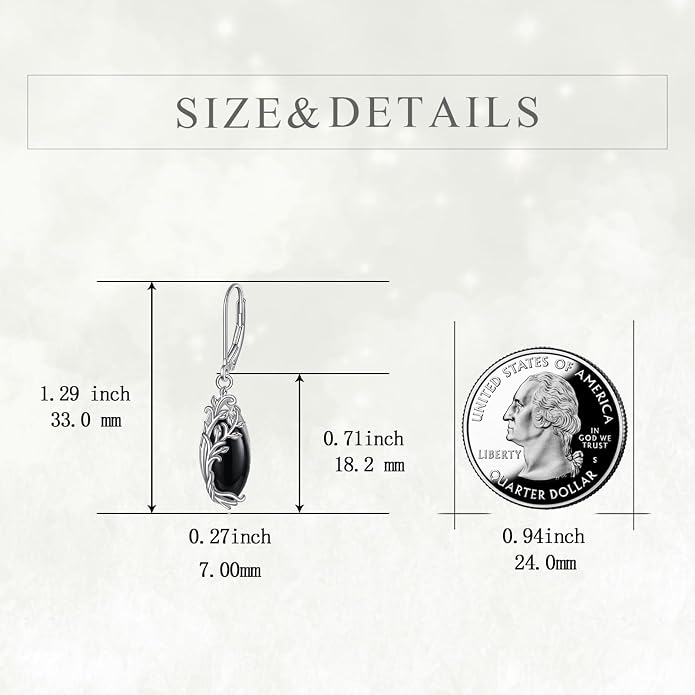 POPLYKE Tree of Life Teardrop Drop Dangle Earrings Sterling Silver Leverback Earrings Jewelry