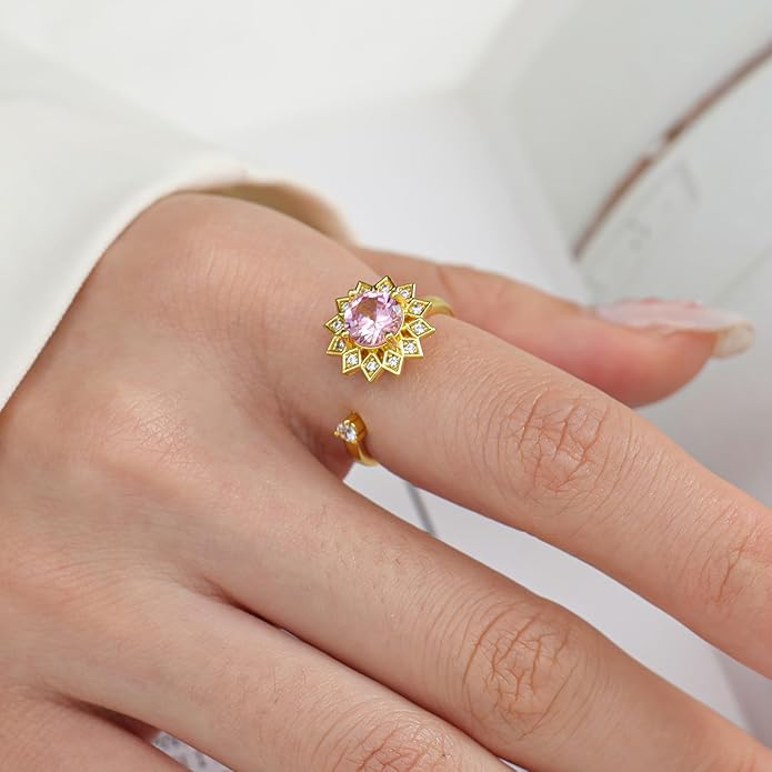 925 Sterling Silver Ring Minimalist Adjustable Rings Band Handmade Rings for Women Girls