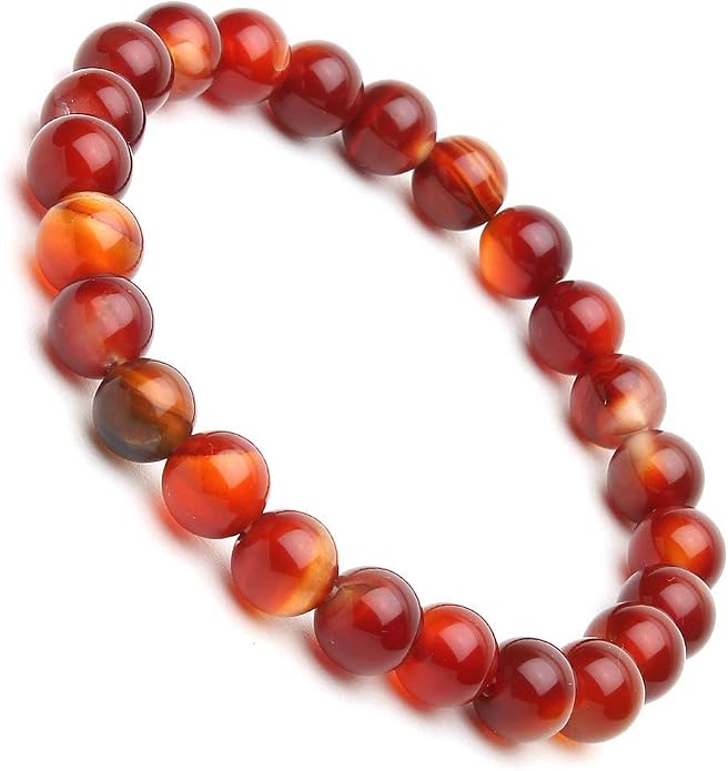 Arihant Gems And Jewels Reiki/Yoga Healing Crystal Stretchable Bracelet,100% Natural And Certified, Astrological Gemstone, Unisex Both For Men & Women - (8 Mm)