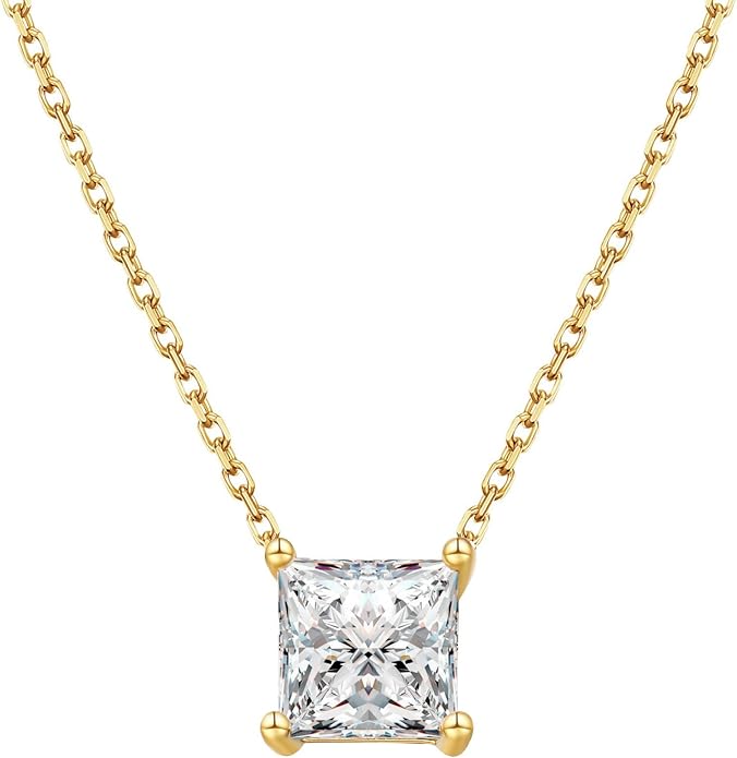 S.Leaf 18K Gold Plated Cubic Zirconia Choker Necklace for Women 925 Sterling Silver Layered Coin Moon Star Heart Circle Crystal Lariat Pendant Necklaces Gifts for Women Trendy