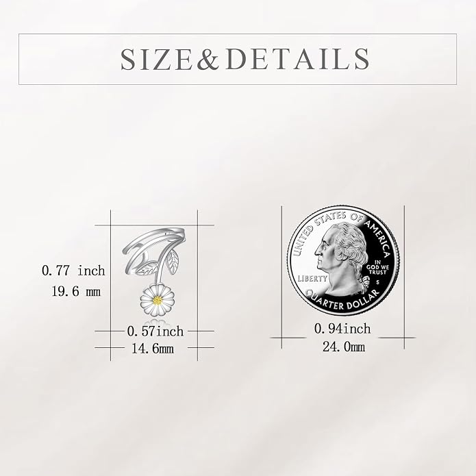 POPLYKE 925 Sterling Silver Ear Cuff Earrings for Women Climber Earrings No Piercing Jewelry Gift for Women